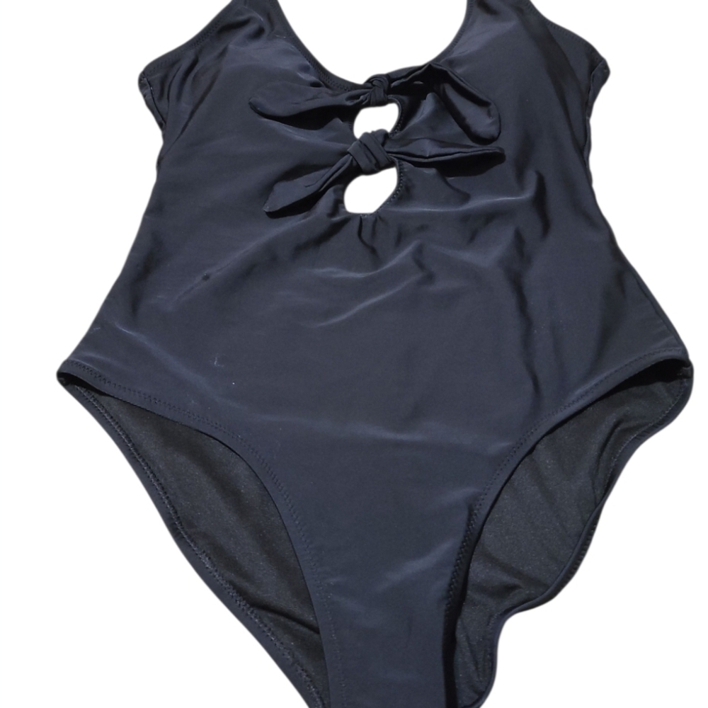 NEW OLD NAVY Black One Piece Swimsuit Classic Design-M